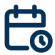 Blue Icon - Calendar Time